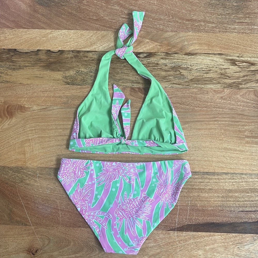Lily Pulitzer Reversible Fish Pattern Bikini. Siz… - image 2